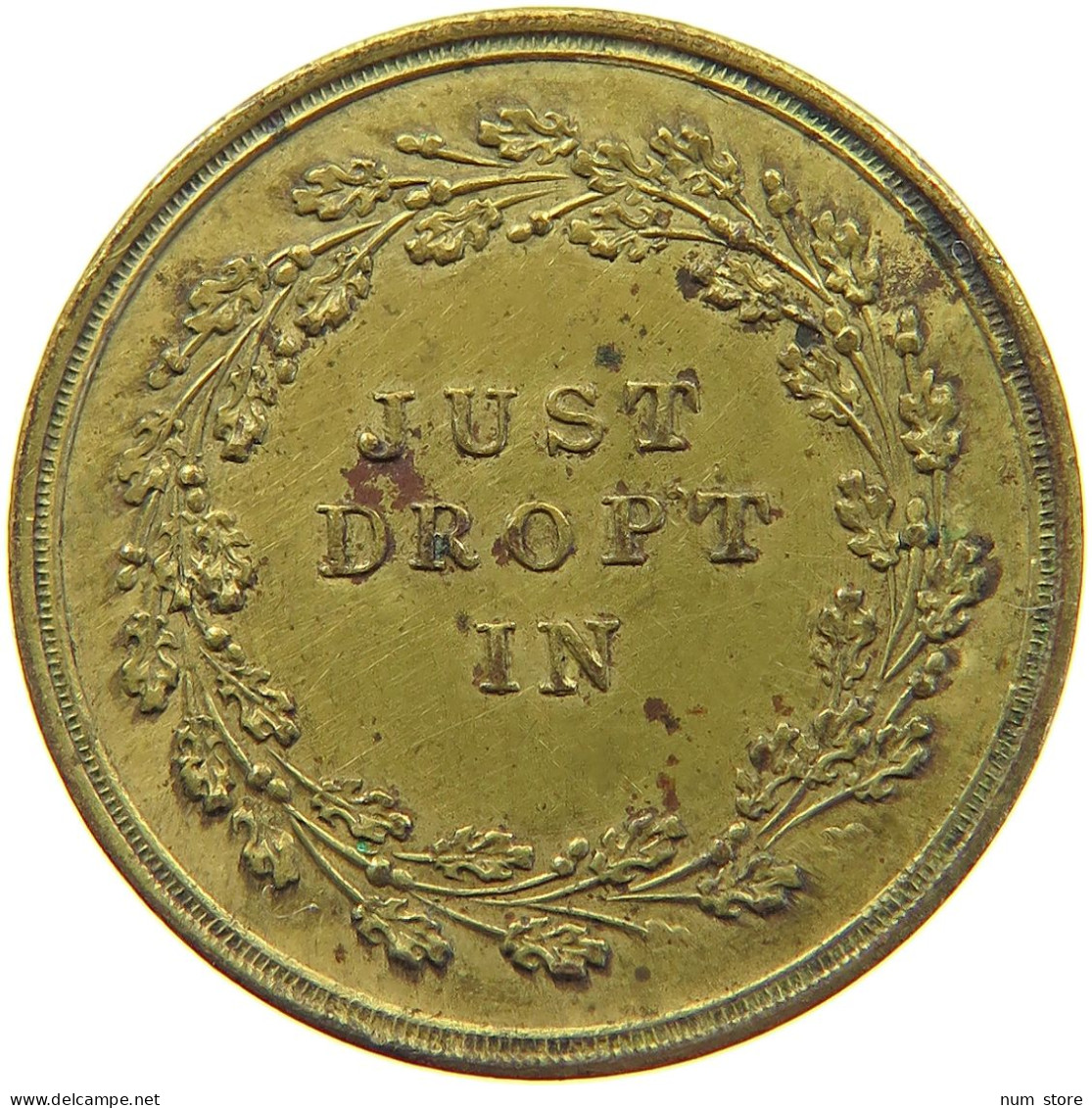 GREAT BRITAIN TOKEN  TOKEN SATIRIQUE HOPE I DON T INTRUDE #s009 0023 - Otros & Sin Clasificación