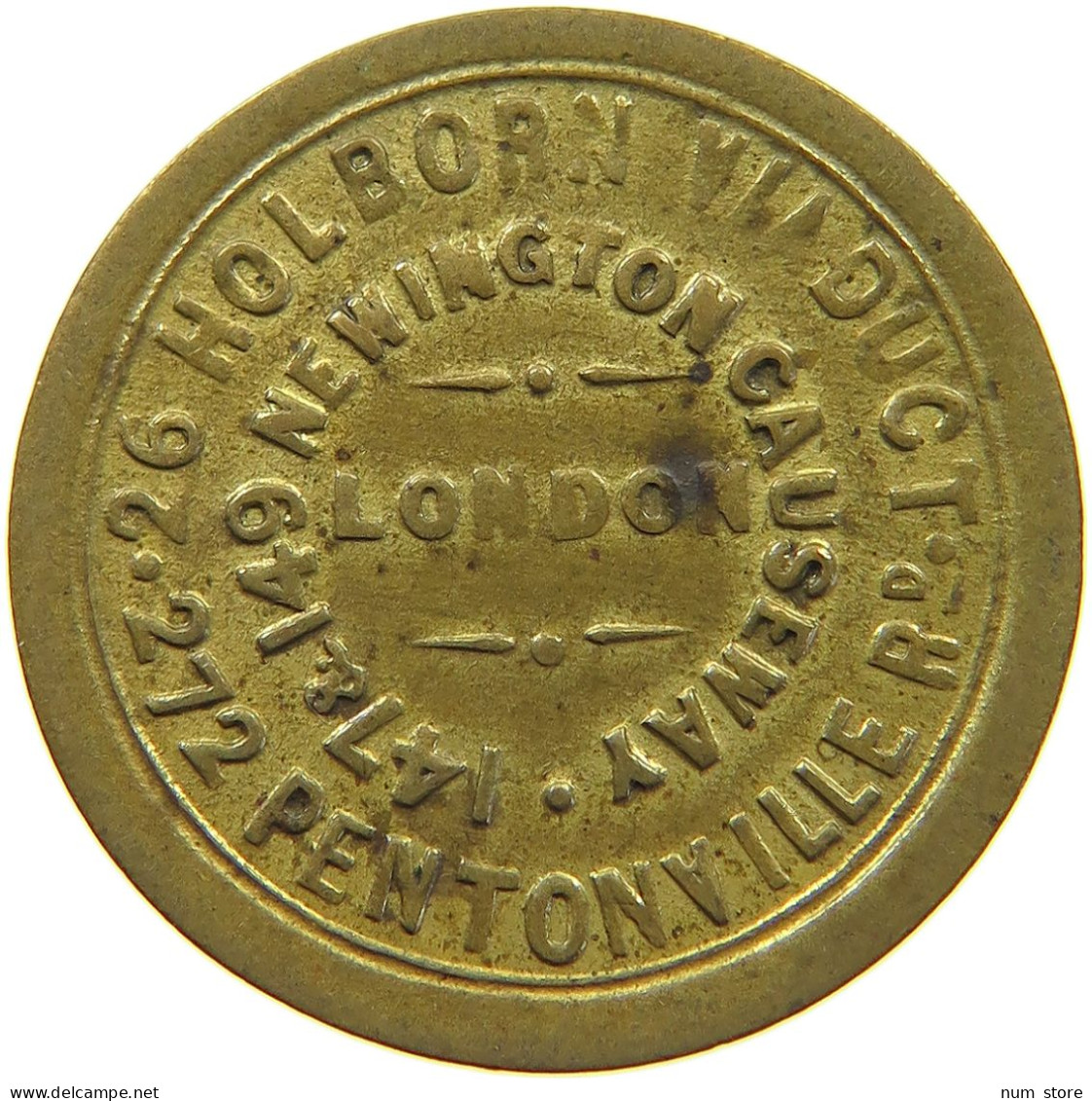 GREAT BRITAIN TOKEN  TOKEN PENTOVILLE LONDON CLOTHING COMPANY #c037 0221 - Other & Unclassified