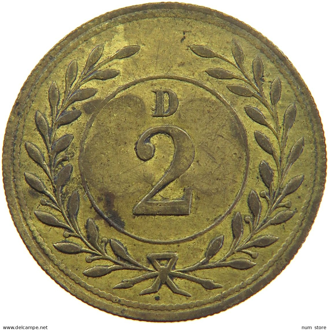 GREAT BRITAIN TOKEN  TOKEN 2 D / 63 #a098 0063 - Andere & Zonder Classificatie