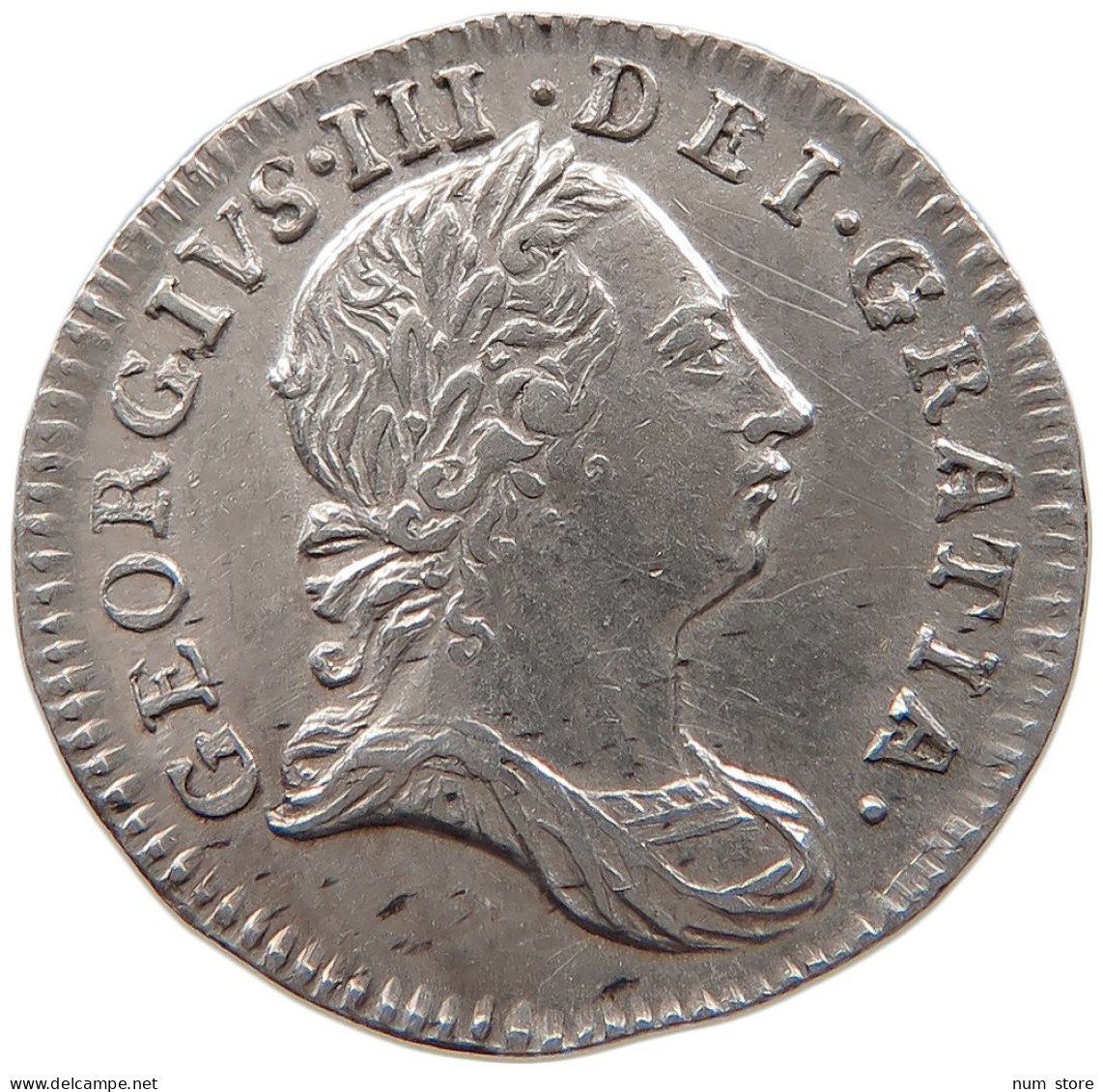 GREAT BRITAIN THREEPENCE MAUNDY 1762 GEORGE III. 1760-1820 #t143 0621 - E. 3 Pence