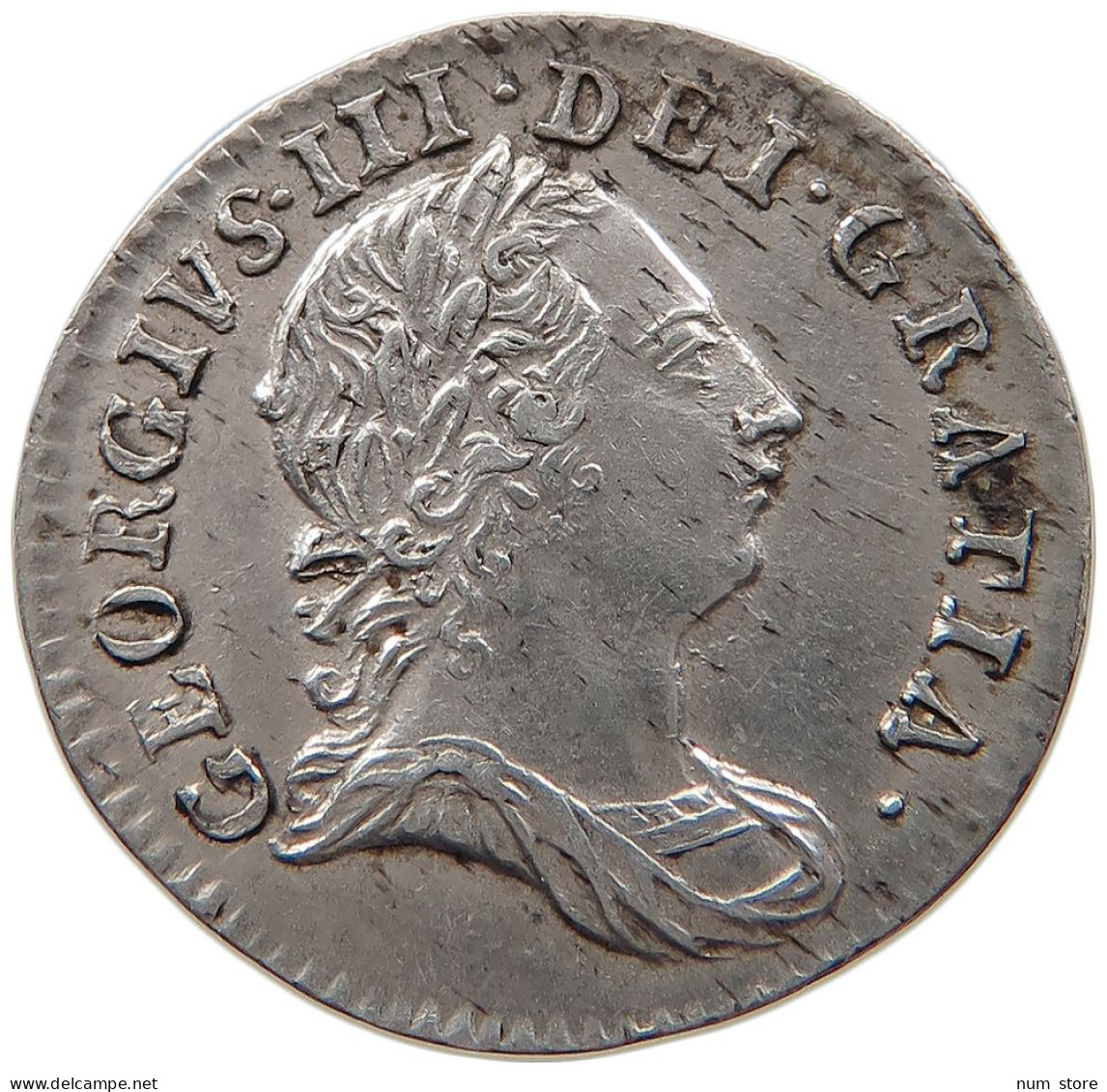 GREAT BRITAIN THREEPENCE MAUNDY 1763 GEORGE III. 1760-1820 #t143 0495 - E. 3 Pence