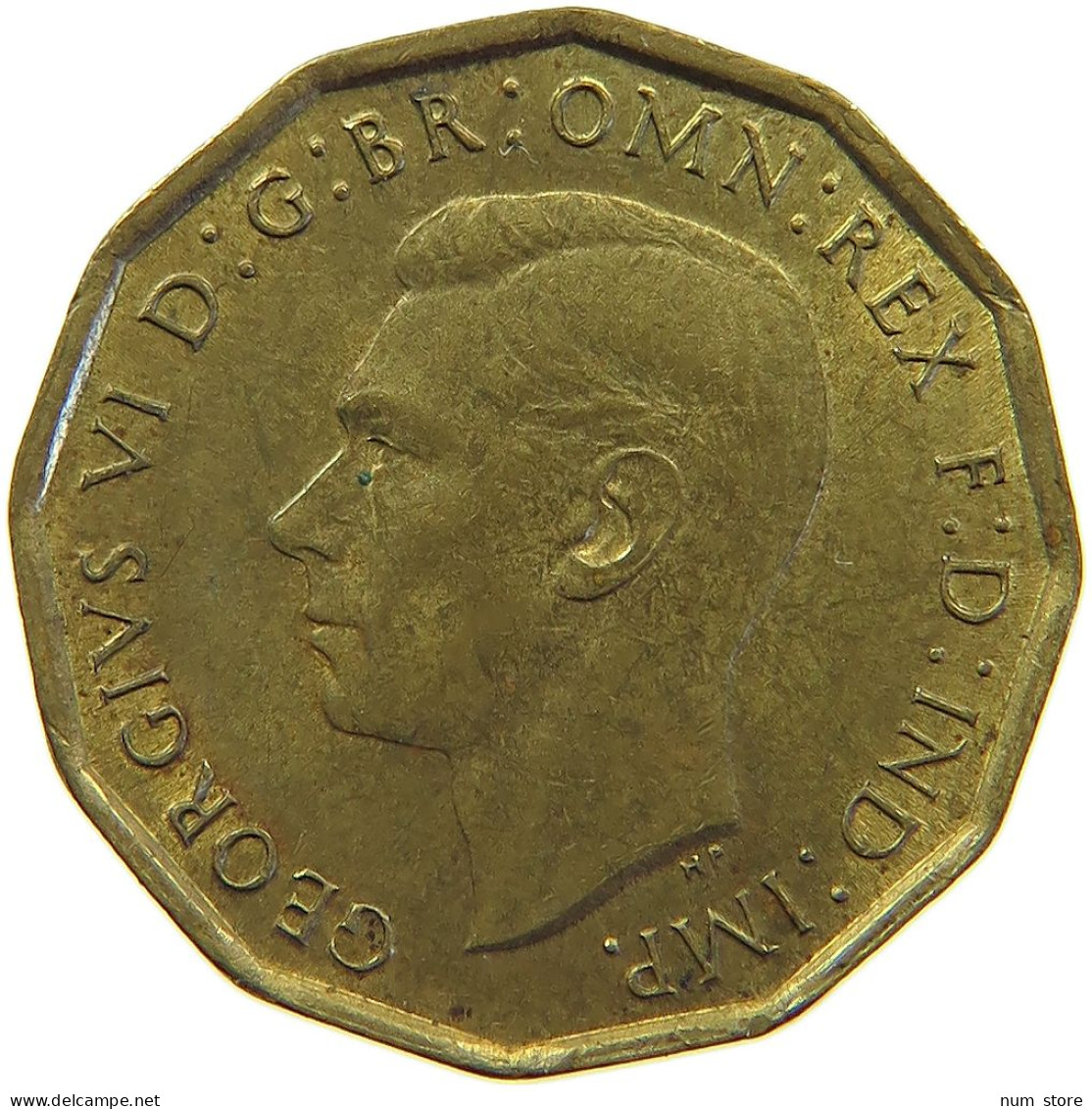 GREAT BRITAIN THREEPENCE 1944 George VI. (1936-1952) #s024 0275 - F. 3 Pence