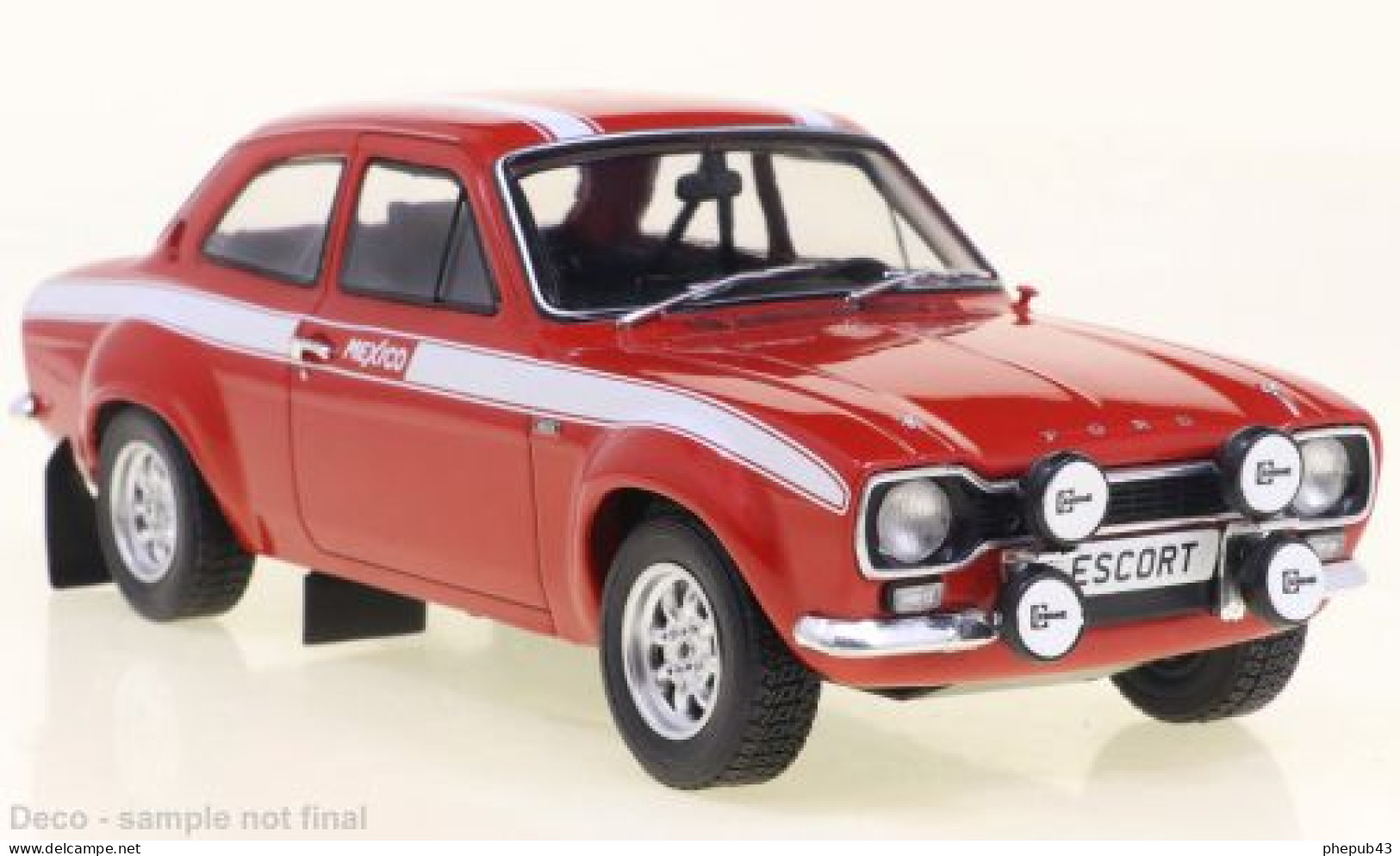 Ford Escort MK I RS1600 Mexico - 1970 - Red - WhiteBox (1:24) - Welly