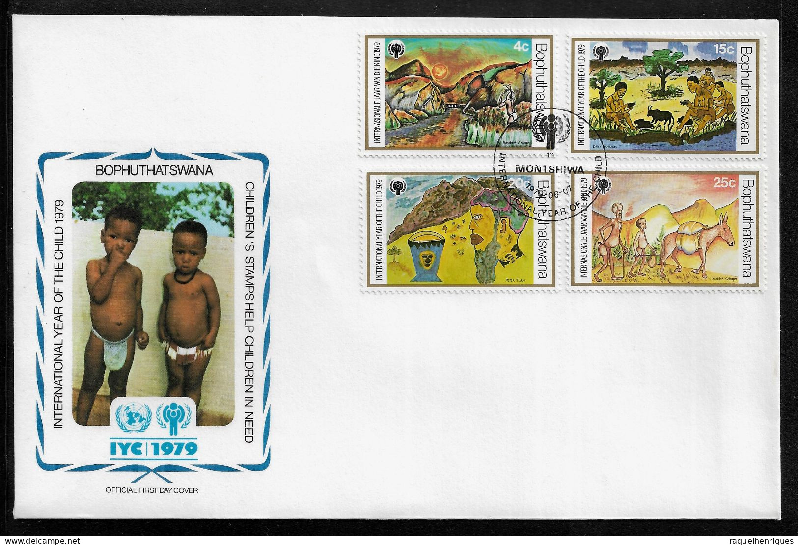 BOPHUTHATSWANA FDC COVER - 1979 International Year Of The Child - SET FDC (FDC79#03) - Bophuthatswana