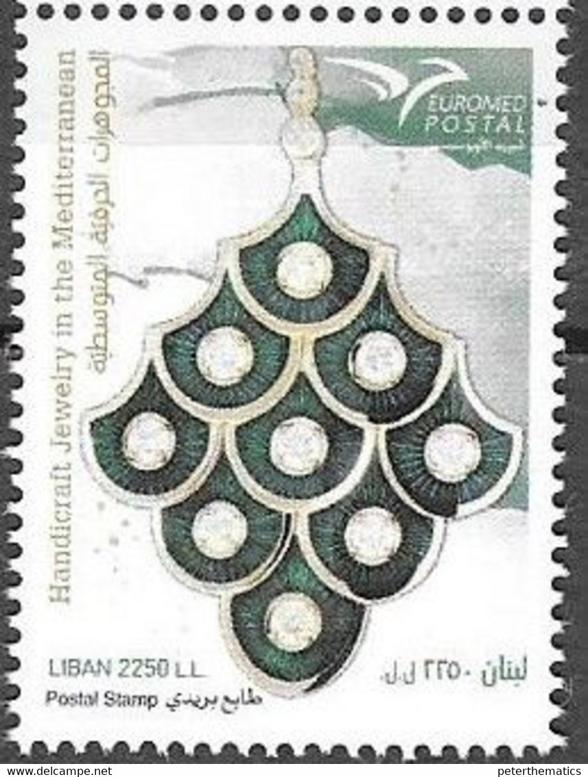 LEBANON, 2021, MNH, EUROMED, JEWELLERY,1v - Joint Issues