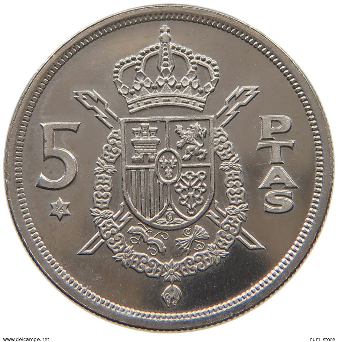 SPAIN 5 PESETAS 1975 76 Juan Carlos I. 1975-2014 #s065 0459 - 5 Pesetas