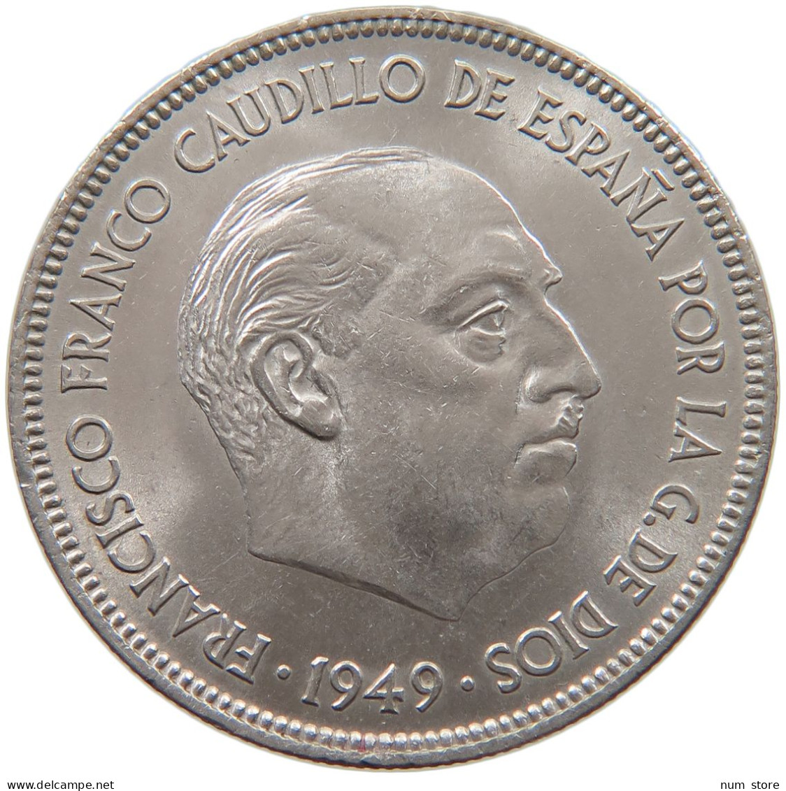 SPAIN 5 PESETAS 1949 50 Francisco Franco 1939-1975 #c040 0011 - 5 Pesetas