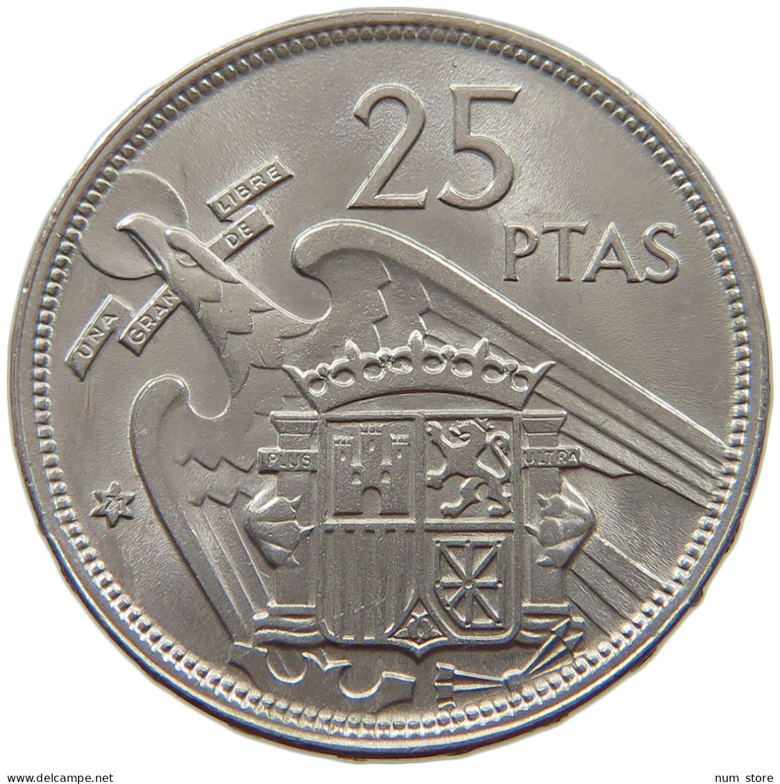 SPAIN 25 PESETAS 1957 71 Francisco Franco 1939-1975 #s065 0263 - 25 Pesetas