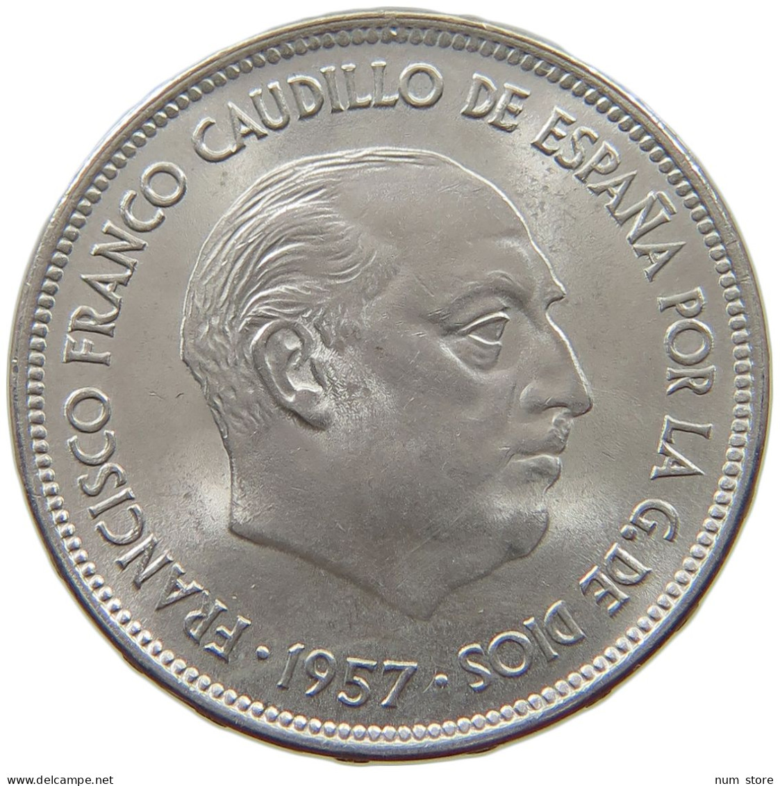 SPAIN 25 PESETAS 1957 70 Francisco Franco 1939-1975 #s065 0271 - 25 Peseta