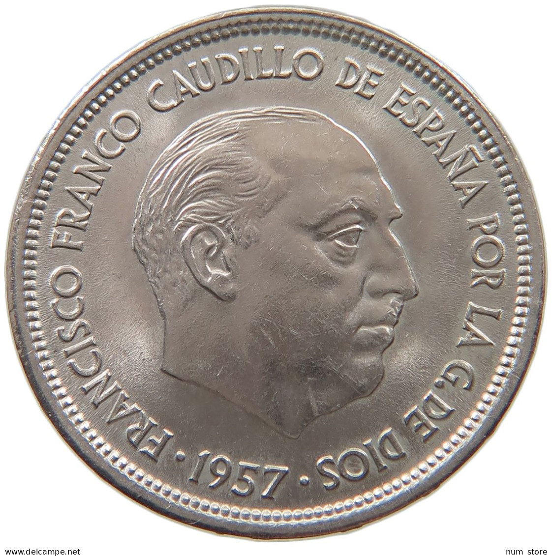 SPAIN 25 PESETAS 1957 69 Francisco Franco 1939-1975 #s079 0385 - 25 Pesetas