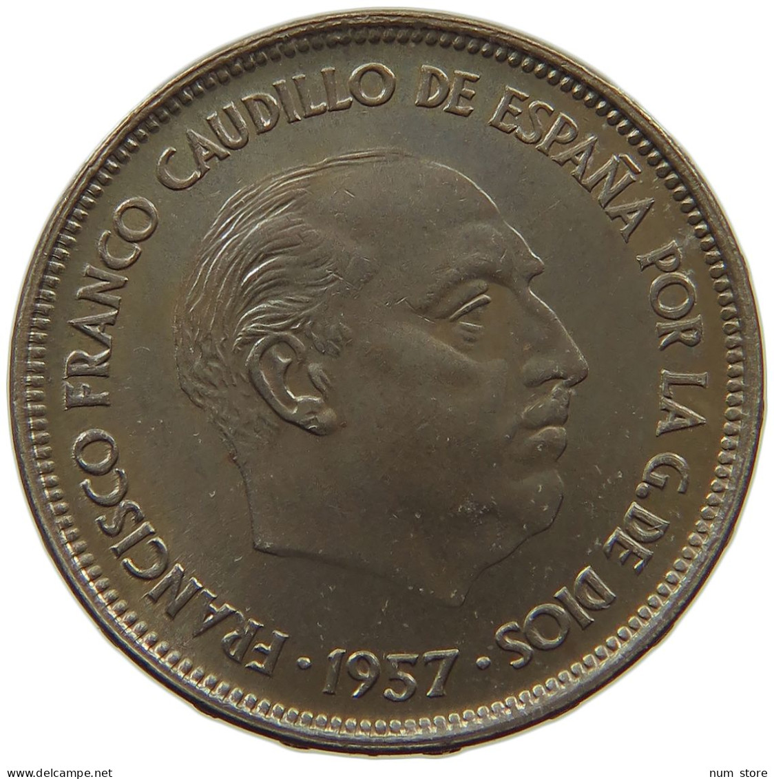 SPAIN 25 PESETAS 1957 59 Francisco Franco 1939-1975 #s070 0301 - 25 Pesetas