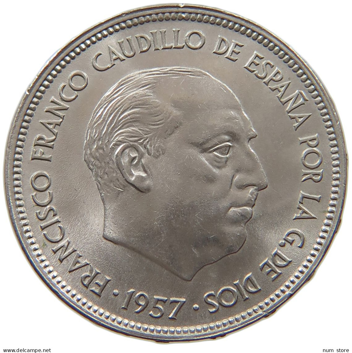 SPAIN 25 PESETAS 1957 69 Francisco Franco 1939-1975 #a014 0909 - 25 Peseta