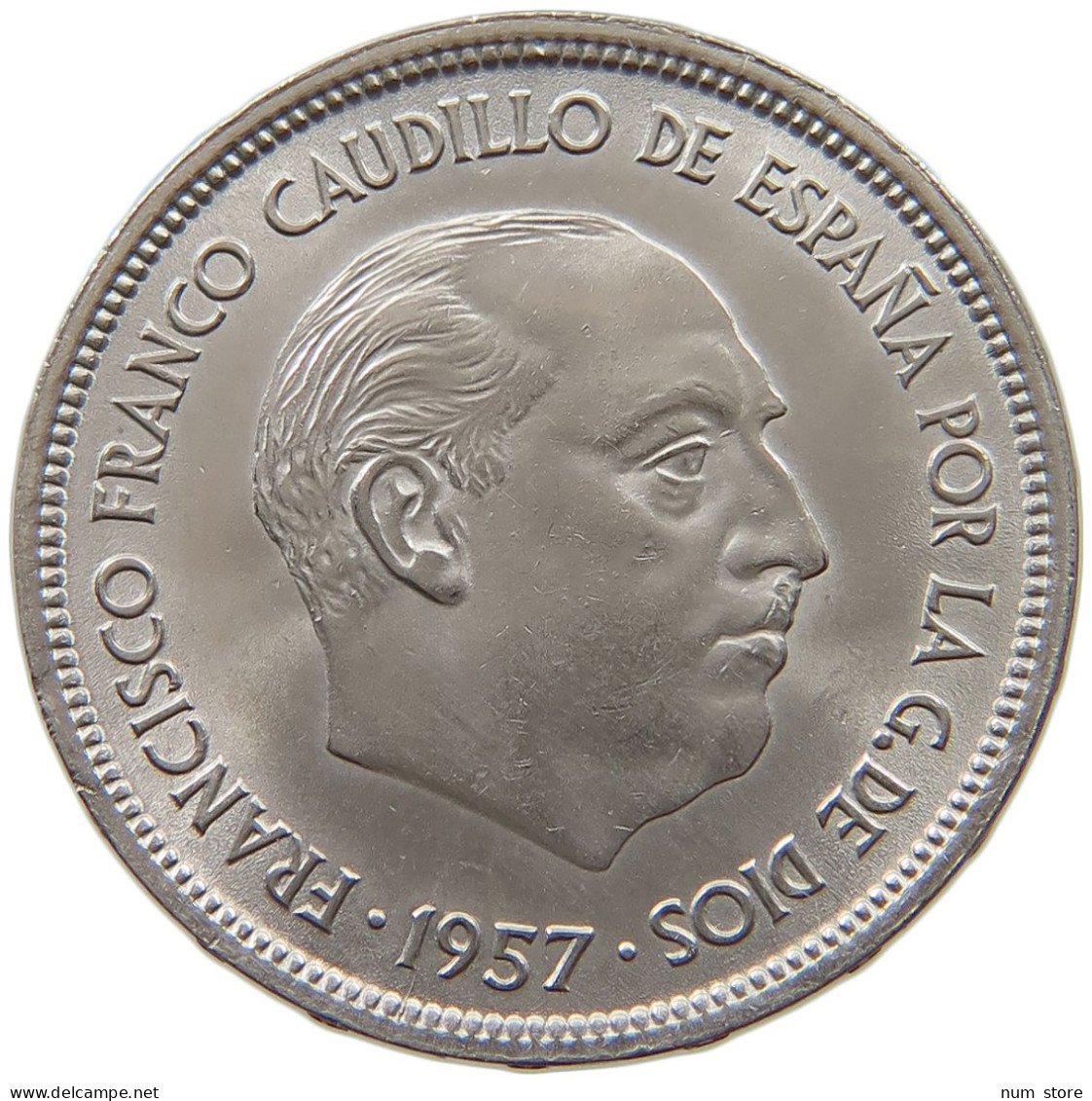 SPAIN 25 PESETAS 1957 68 Francisco Franco 1939-1975 #a014 0911 - 25 Pesetas