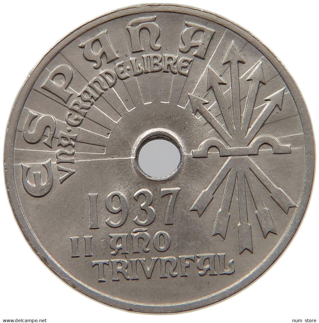 SPAIN 25 CENTIMOS 1937 Alfonso XIII. (1886–1941) #s014 0207 - 25 Centiemos