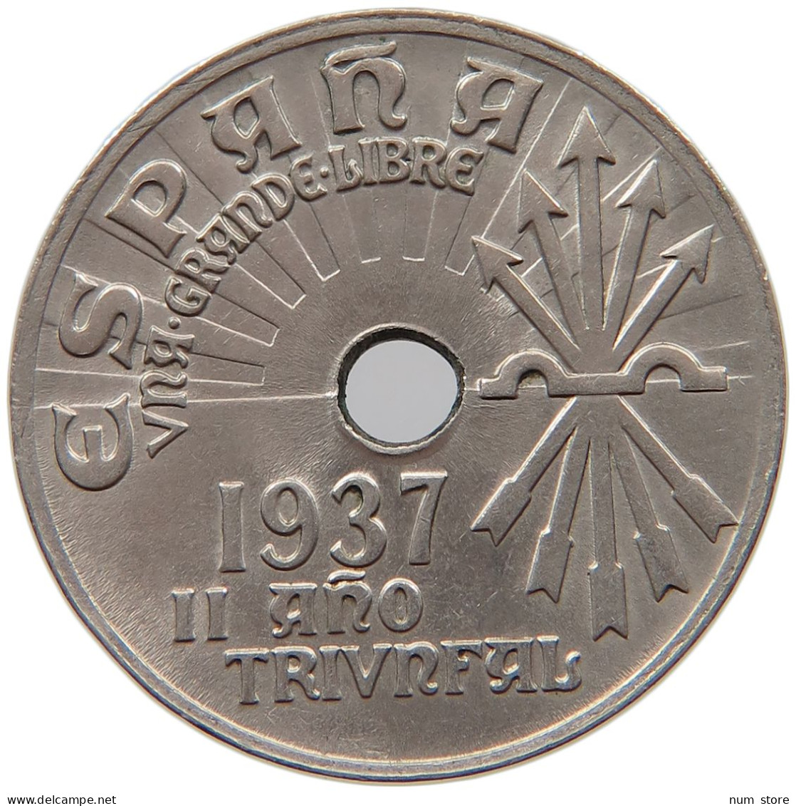 SPAIN 25 CENTIMOS 1937 Alfonso XIII. (1886–1941) #s027 0089 - 25 Céntimos