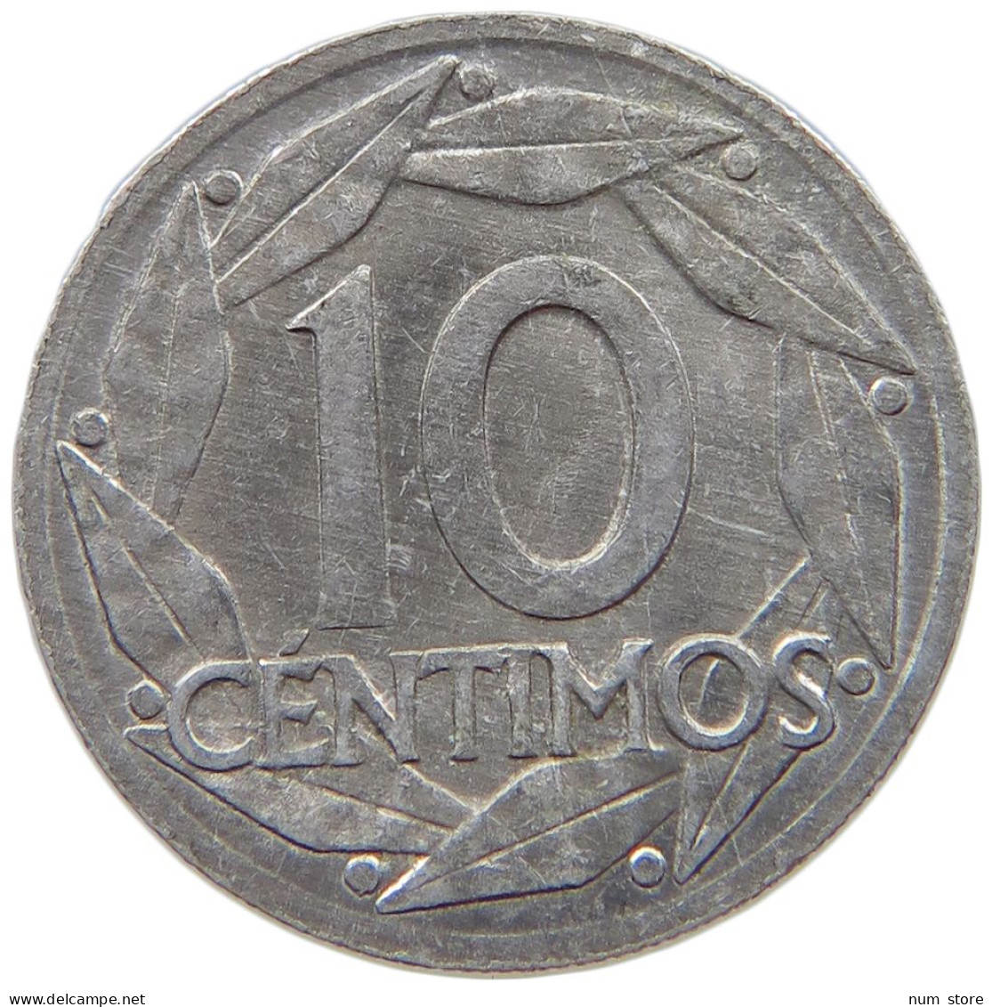 SPAIN 10 CENTIMOS 1959 Francisco Franco 1939-1975 OFF-CENTER #s069 0743 - 10 Céntimos