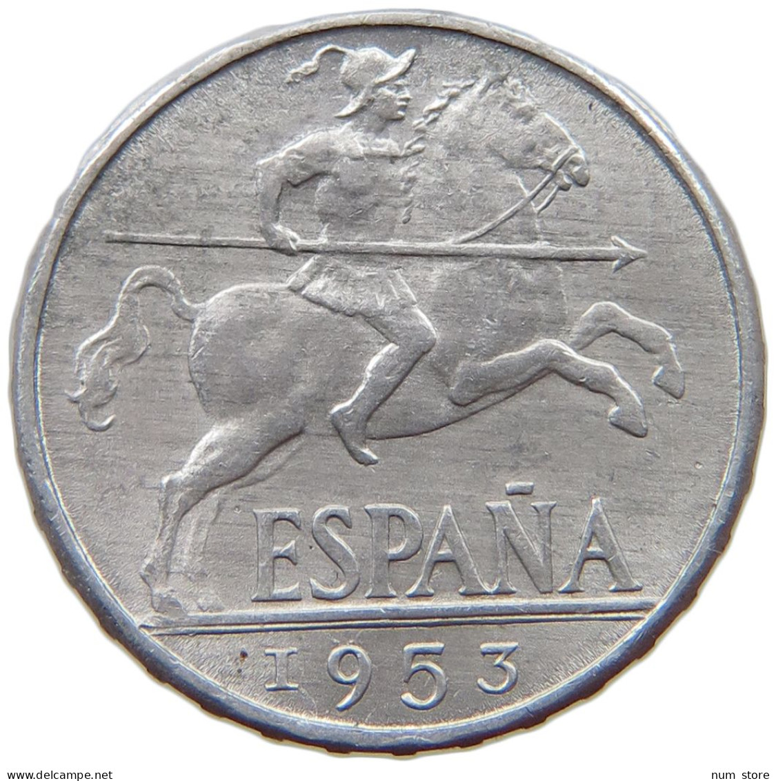 SPAIN 10 CENTIMOS 1953 Francisco Franco 1939-1975 #a021 0835 - 10 Céntimos