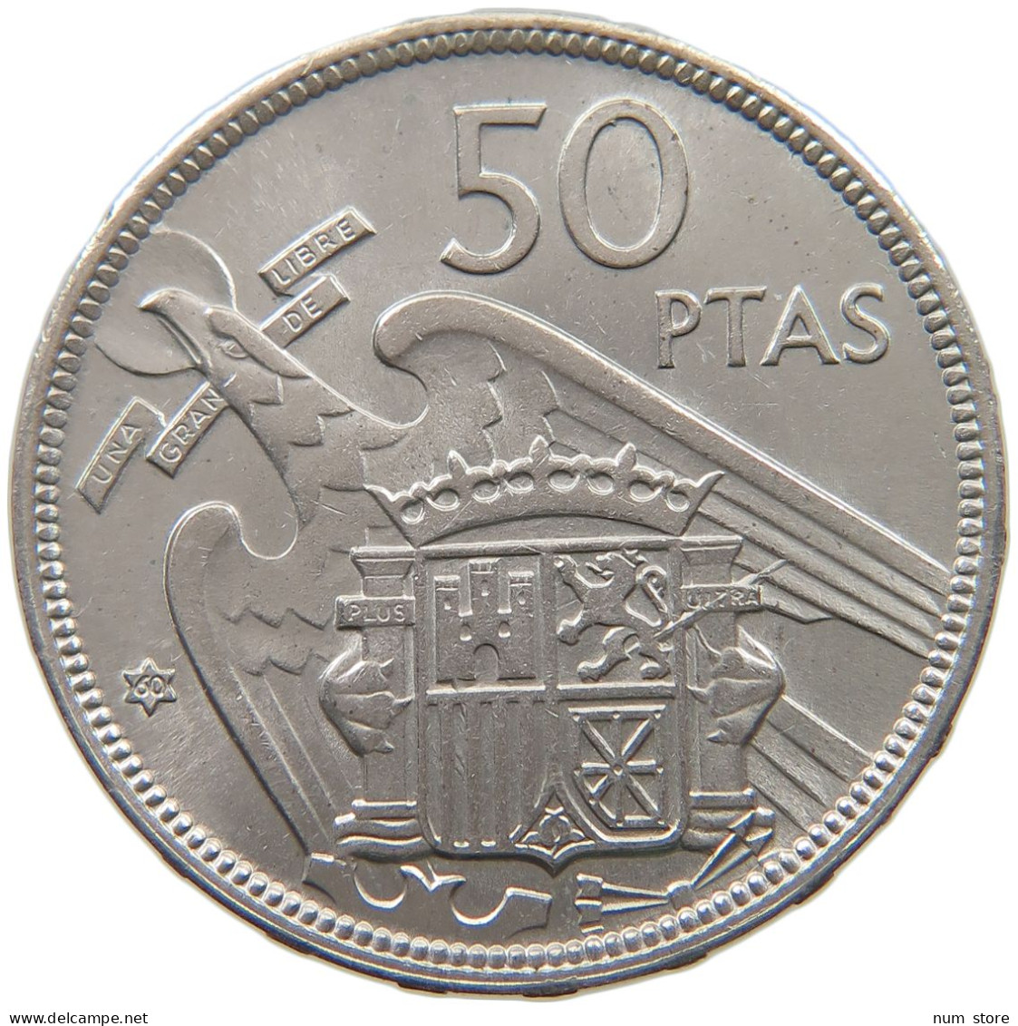 SPAIN 50 PESETAS 1957 60 Francisco Franco 1939-1975 #a042 0477 - 50 Pesetas