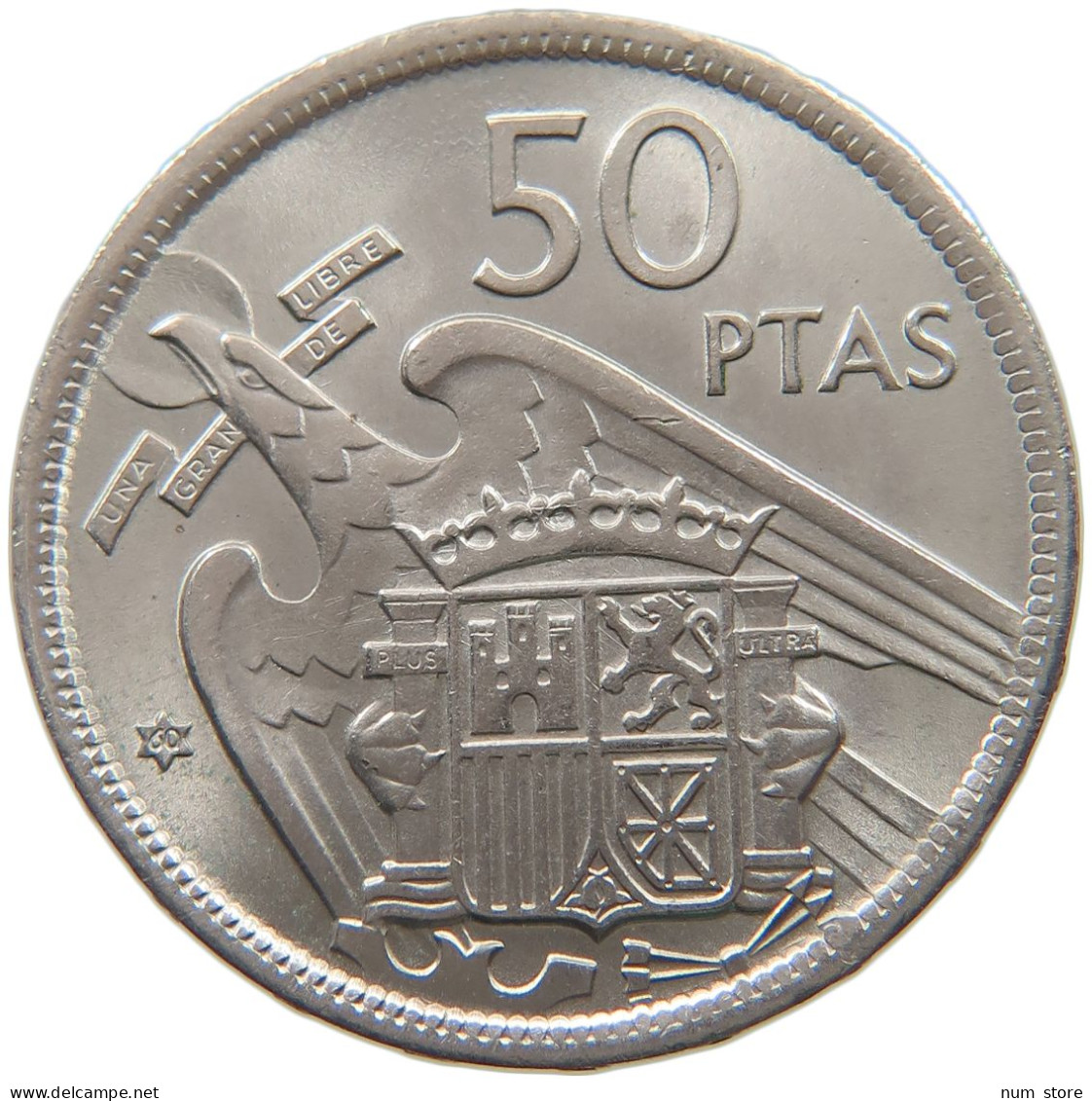 SPAIN 50 PESETAS 1957 60 Francisco Franco 1939-1975 #a042 0475 - 50 Peseta