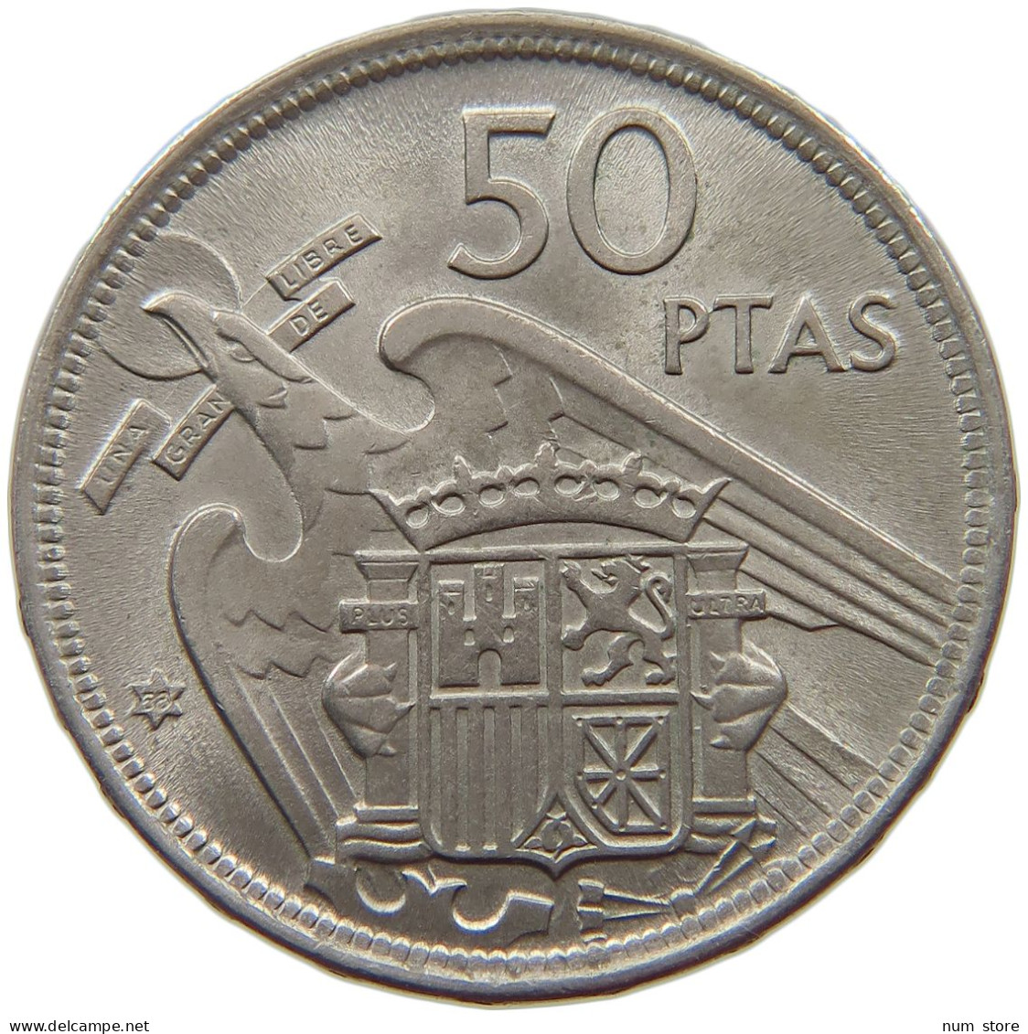 SPAIN 50 PESETAS 1957 58 Francisco Franco 1939-1975 #s070 0113 - 50 Pesetas