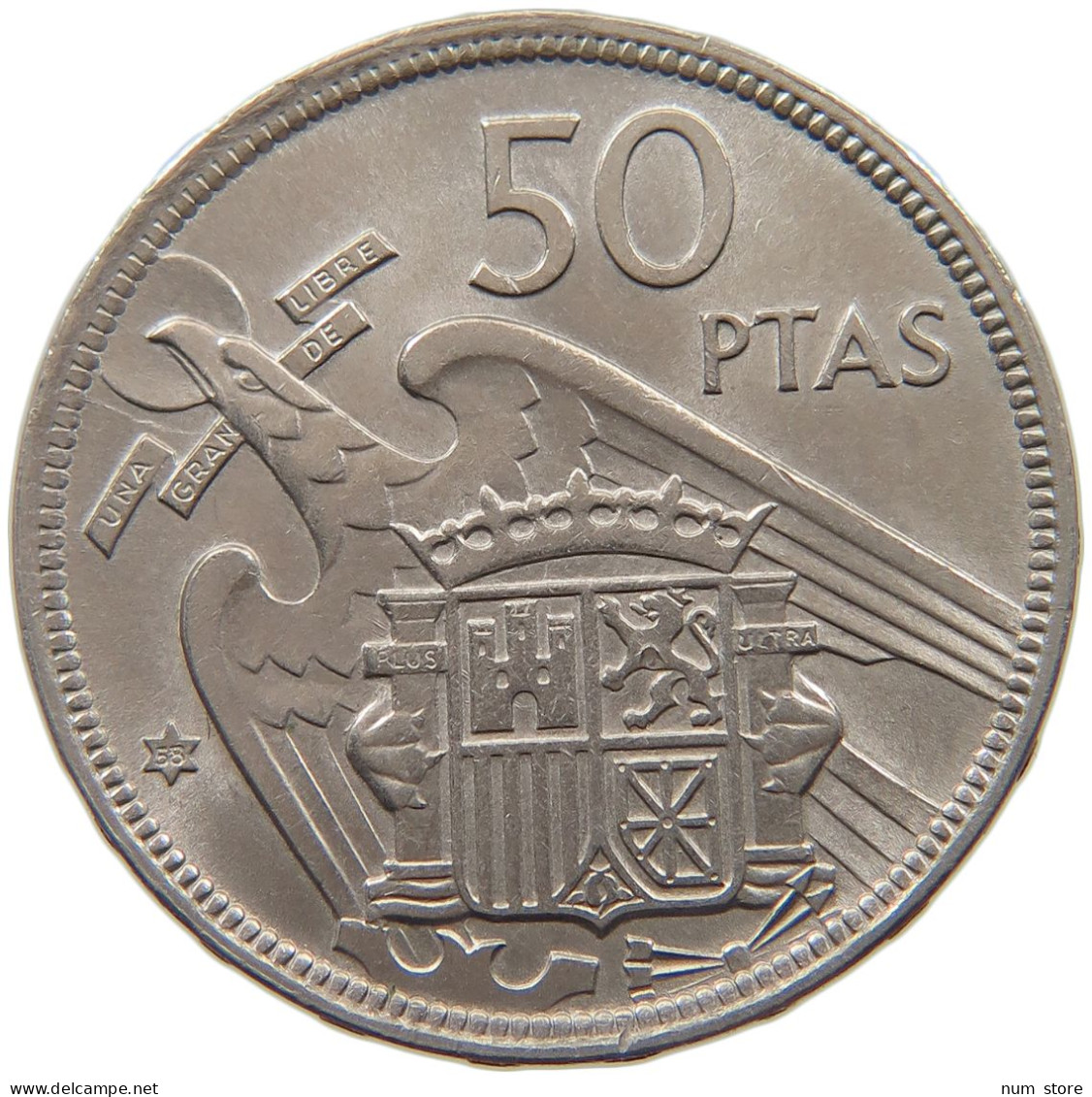 SPAIN 50 PESETAS 1957 58 Francisco Franco 1939-1975 #c077 0259 - 50 Peseta