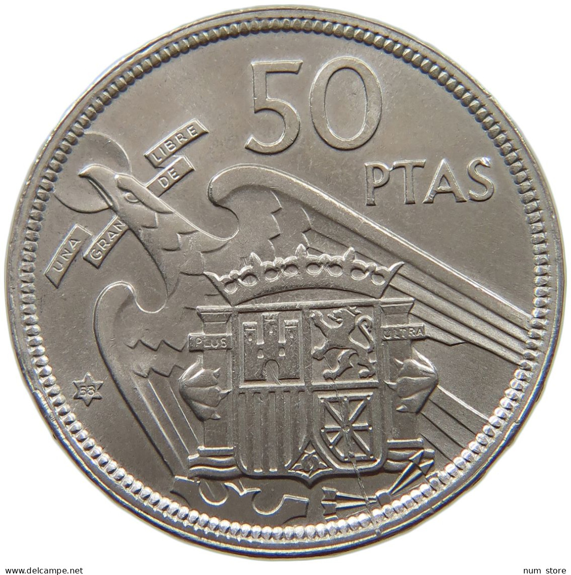 SPAIN 50 PESETAS 1957 58 Francisco Franco 1939-1975 #a088 0001 - 50 Peseta