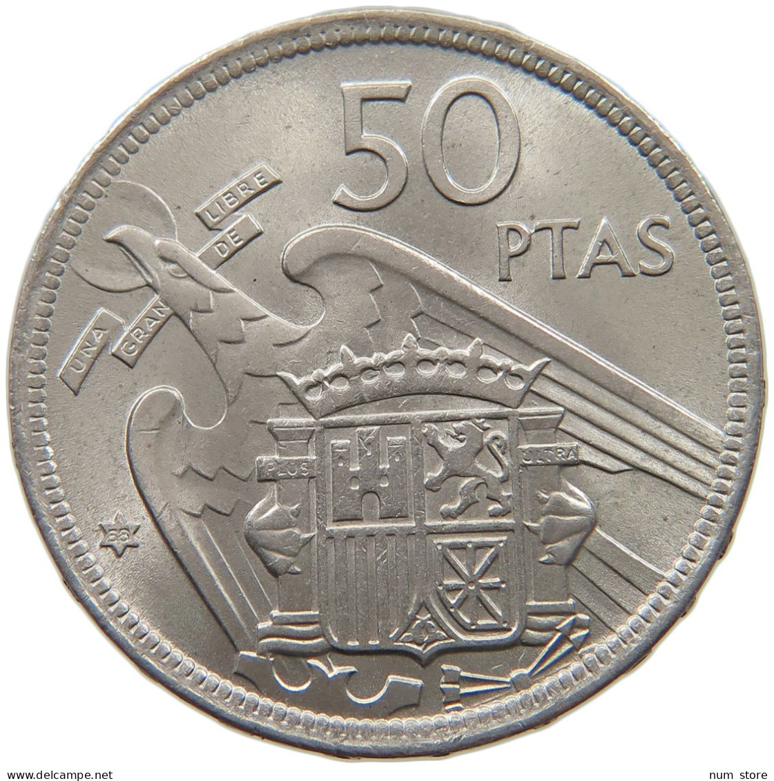 SPAIN 50 PESETAS 1957 58 Francisco Franco 1939-1975 #a042 0483 - 50 Pesetas