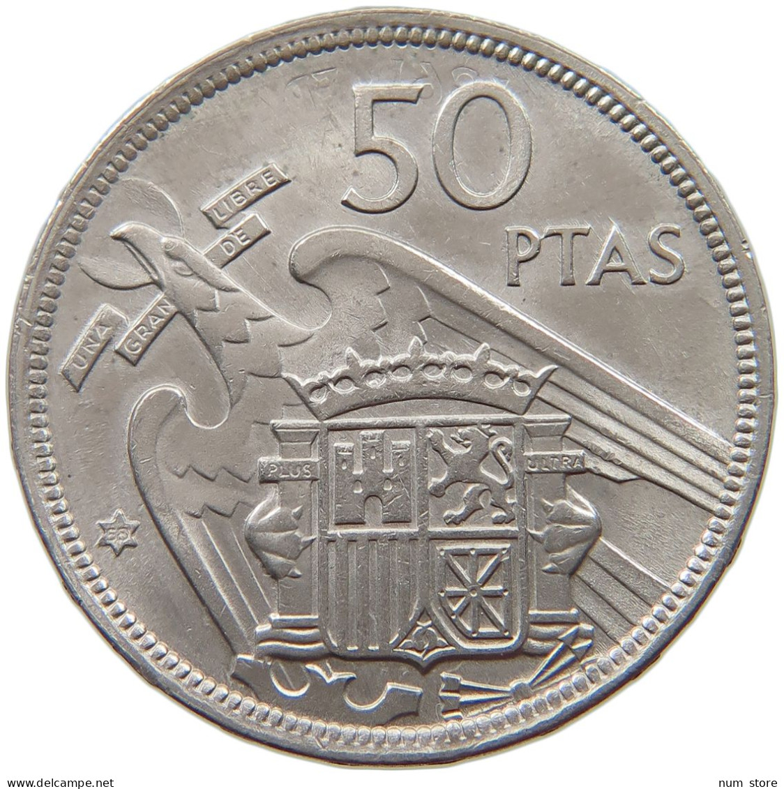 SPAIN 50 PESETAS 1957 58 Francisco Franco 1939-1975 #a013 0783 - 50 Peseta