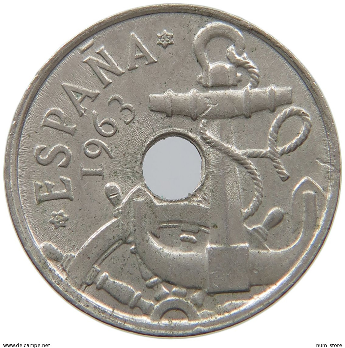 SPAIN 50 CENTIMOS 1963 Francisco Franco 1939-1975 #s065 0561 - 50 Peseta