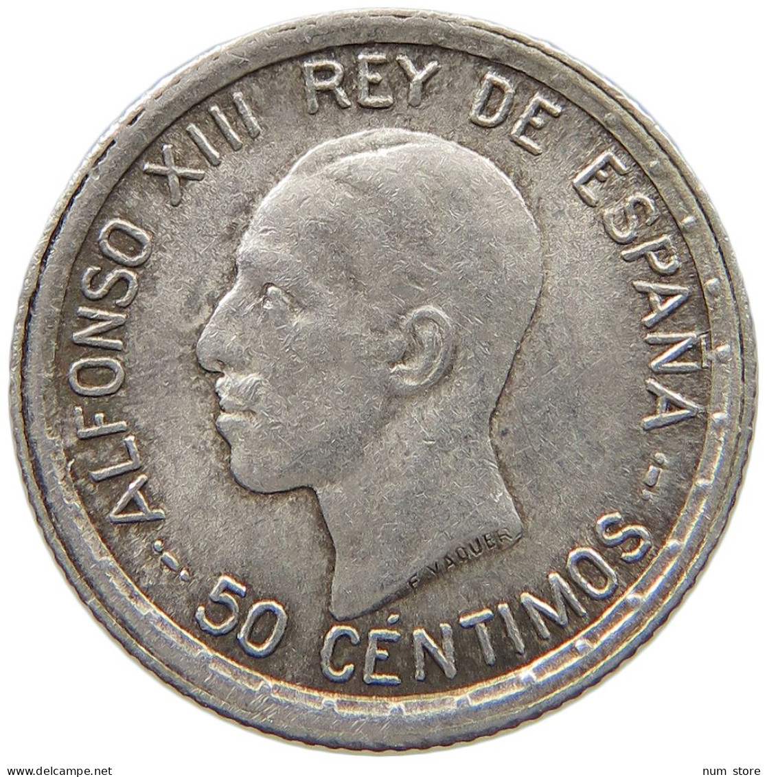 SPAIN 50 CENTIMOS 1926 Alfonso XIII. (1886–1941) #t007 0373 - Altri & Non Classificati