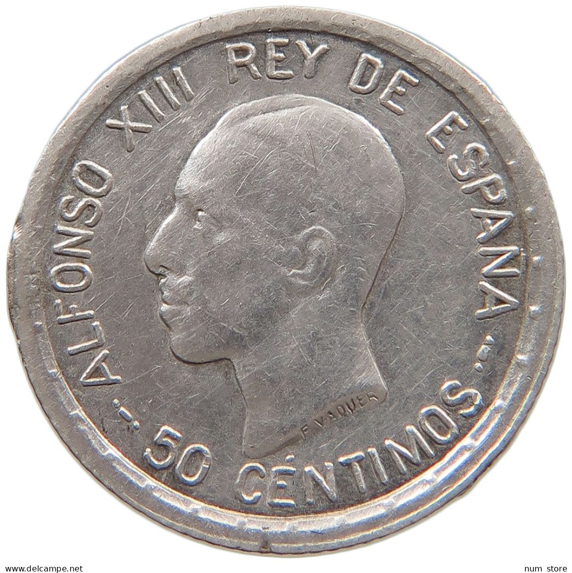 SPAIN 50 CENTIMOS 1926 Alfonso XIII. (1886–1941) #c041 0019 - Sonstige & Ohne Zuordnung