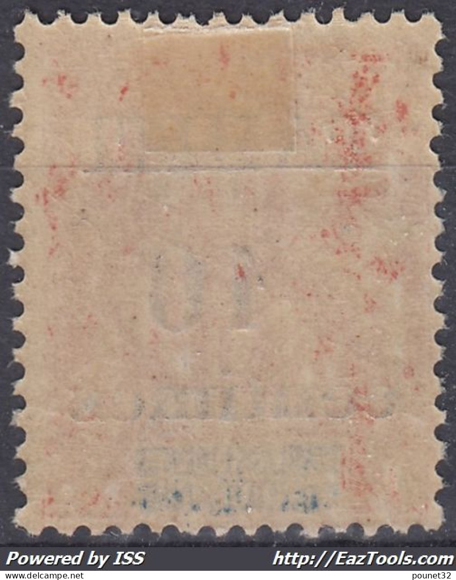 TIMBRE TAHITI SURCHARGE N° 32 NEUF * GOMME AVEC CHARNIERE - Unused Stamps
