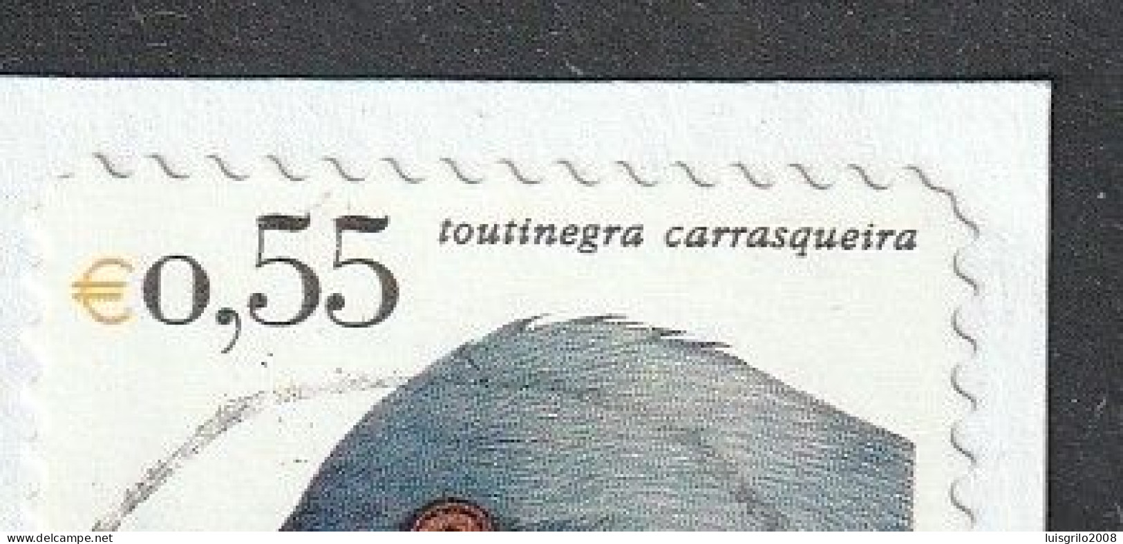 Portugal, 2003 - Aves De Portugal, €0,55 -|- Postmark - Fátima // Mundifil - 2941, Fragment - Usati