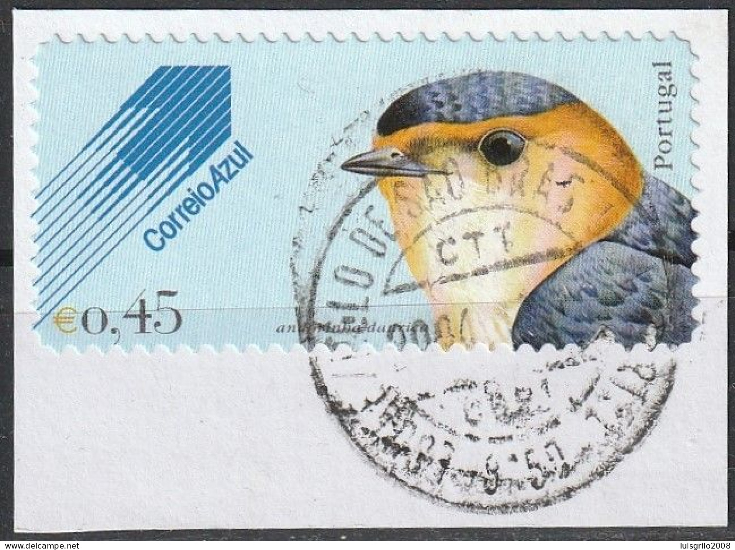 Portugal, 2004 - Aves De Portugal, €0,45 -|- Mundifil - 3101 .  Fragment - Birds - Gebraucht