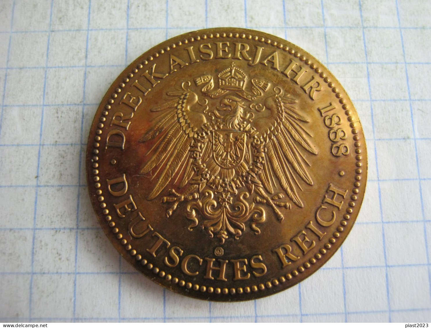 Germany Medal Drei Kaiser Jahr 1888 - Monarchia/ Nobiltà