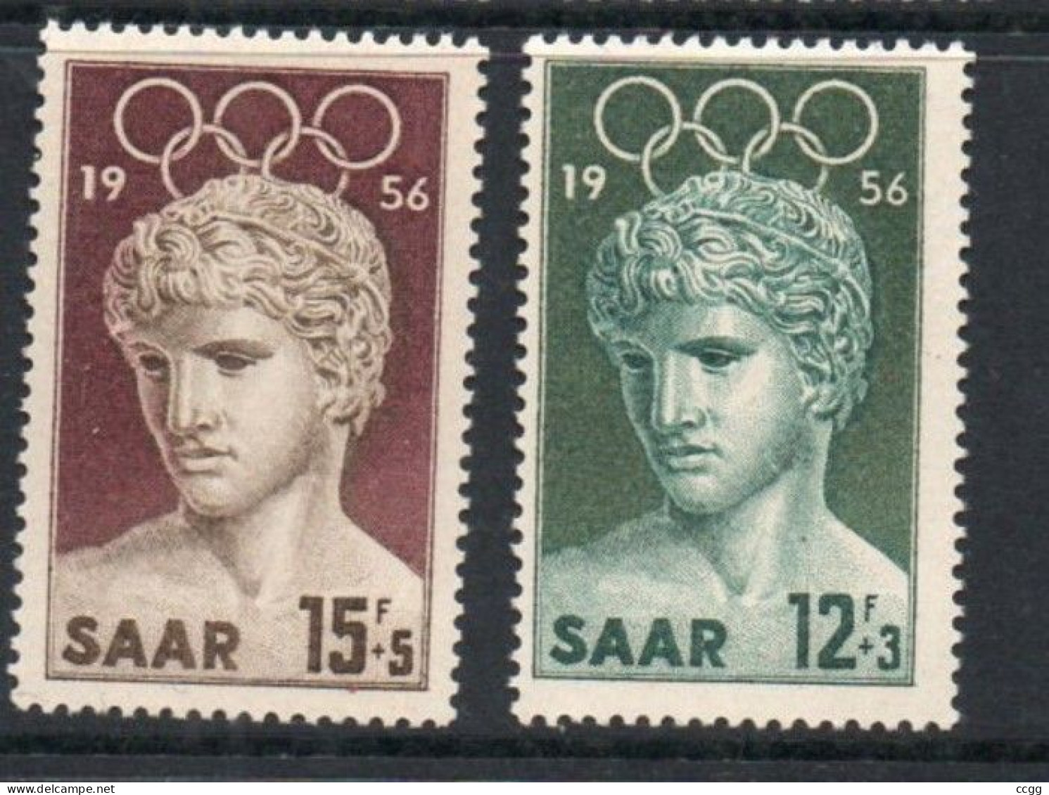 Olympische Spelen  1952 , Saar  - Zegels  Postfris - Ete 1952: Helsinki