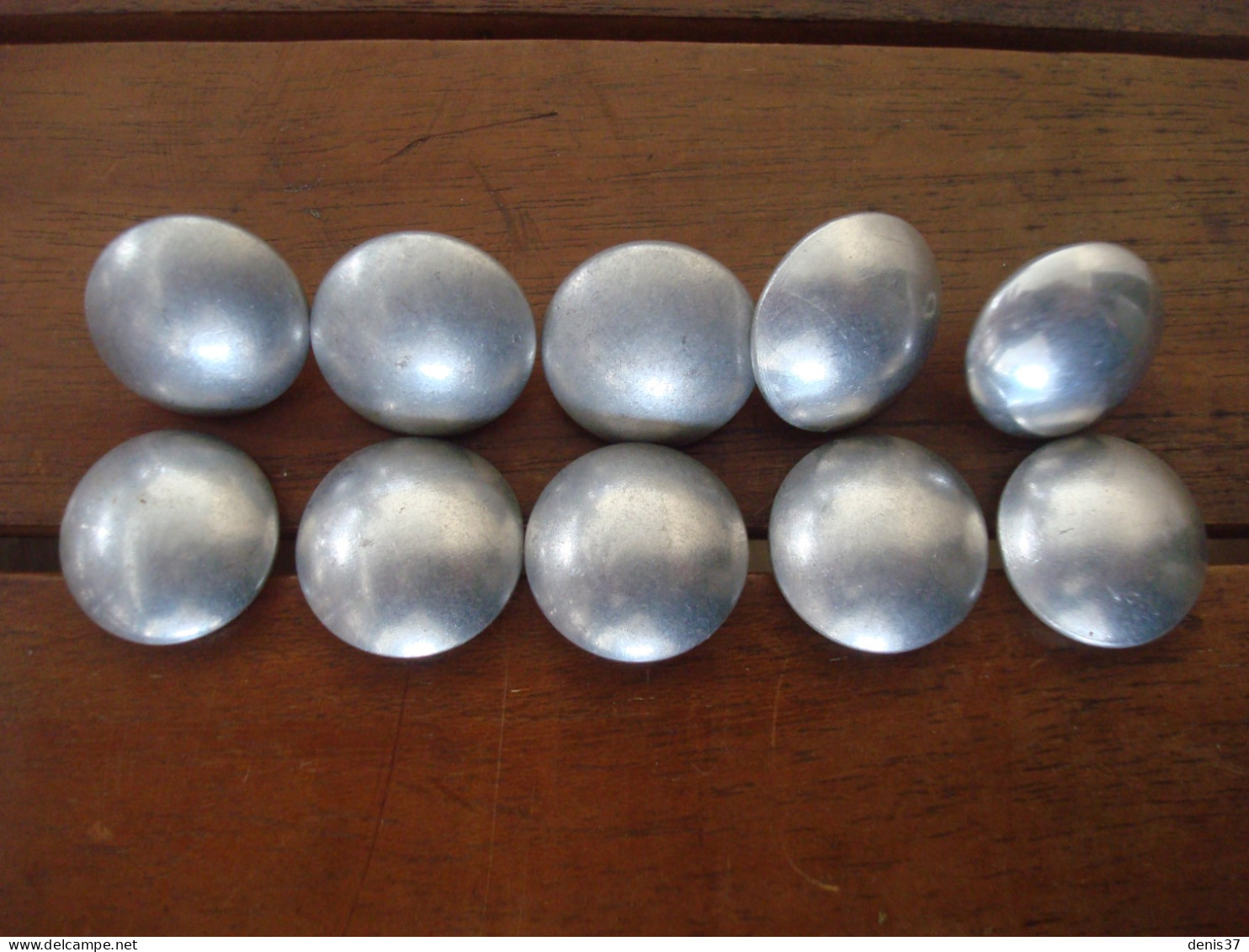 Lot Boutons Argent Militaire Français Année 50' - Cavalerie - Train - Indochine. - Buttons