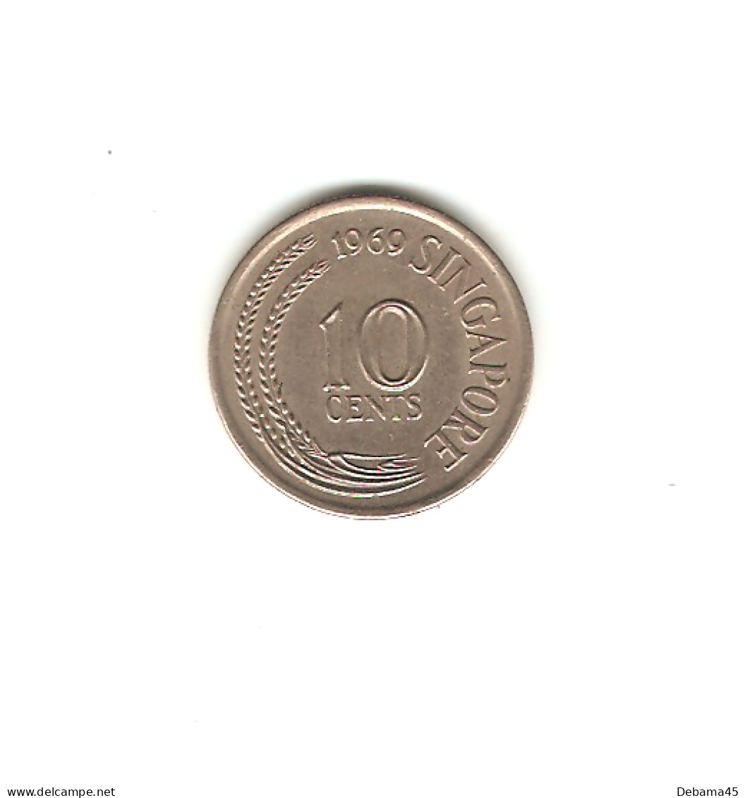 174/ Singapour : 10 Cents 1969 - Singapur