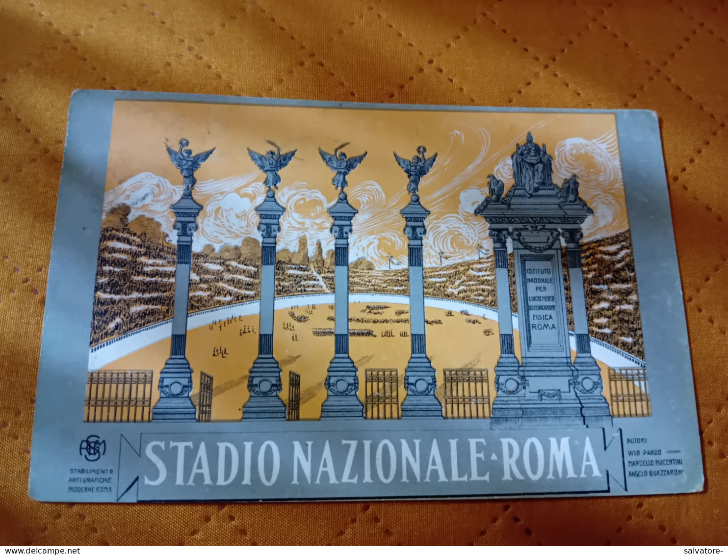 CARTOLINA STADIO NAZIONALE ROMA- FORMATO PICCOLO- VIAGGIATA 1931 - Stades & Structures Sportives