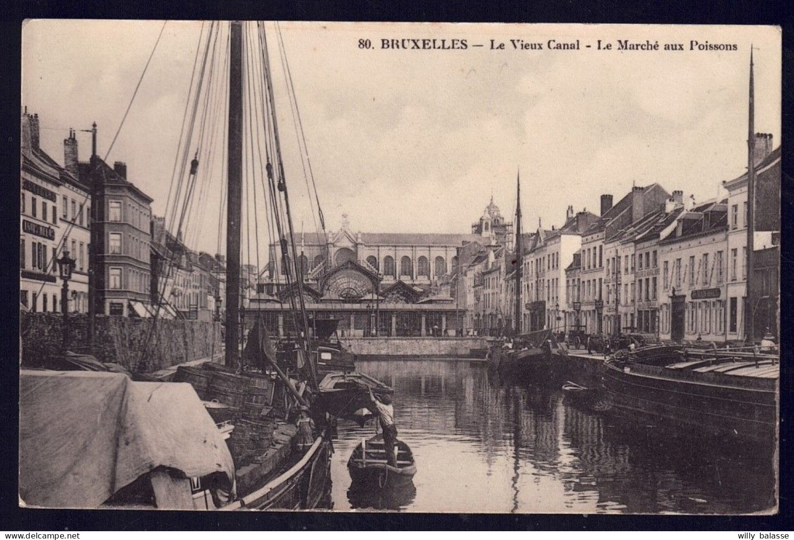 +++ CPA - BRUSSEL - BRUXELLES - Le Vieux Canal - Le Marché Aux Poissons // - Markets