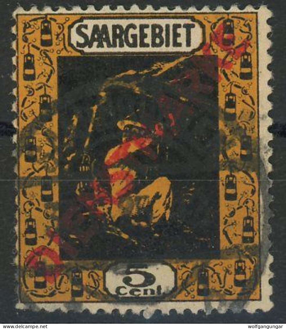 SAAR DIENSTMARKEN 1922 Michel Nummer 2I Gestempelt - Dienstzegels