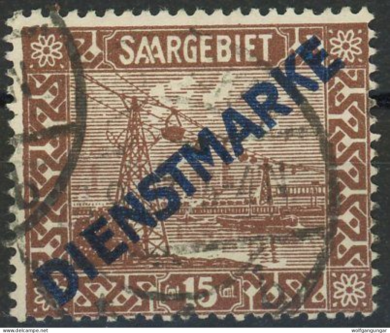 SAAR DIENSTMARKEN 1922 Michel Nummer 4I Gestempelt - Service