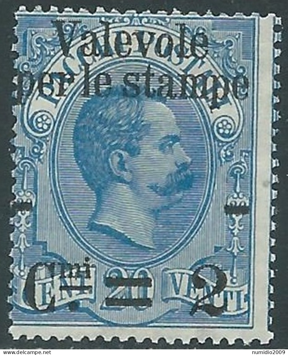 1890 REGNO VALEVOLE PER LE STAMPE 2 SU 20 CENT MNH ** - RB7-4 - Nuevos