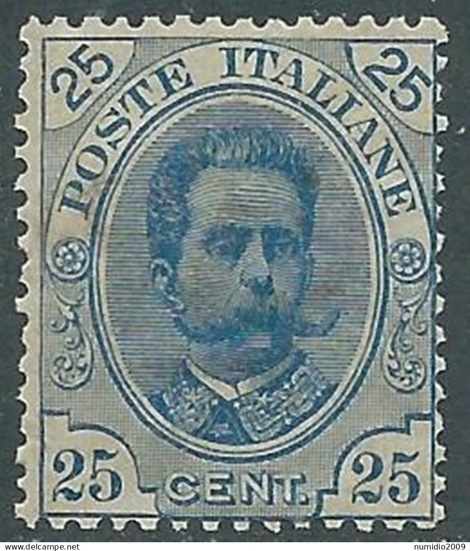 1891-96 REGNO UMBERTO I 25 CENT MNH ** - RB8-7 - Nuovi