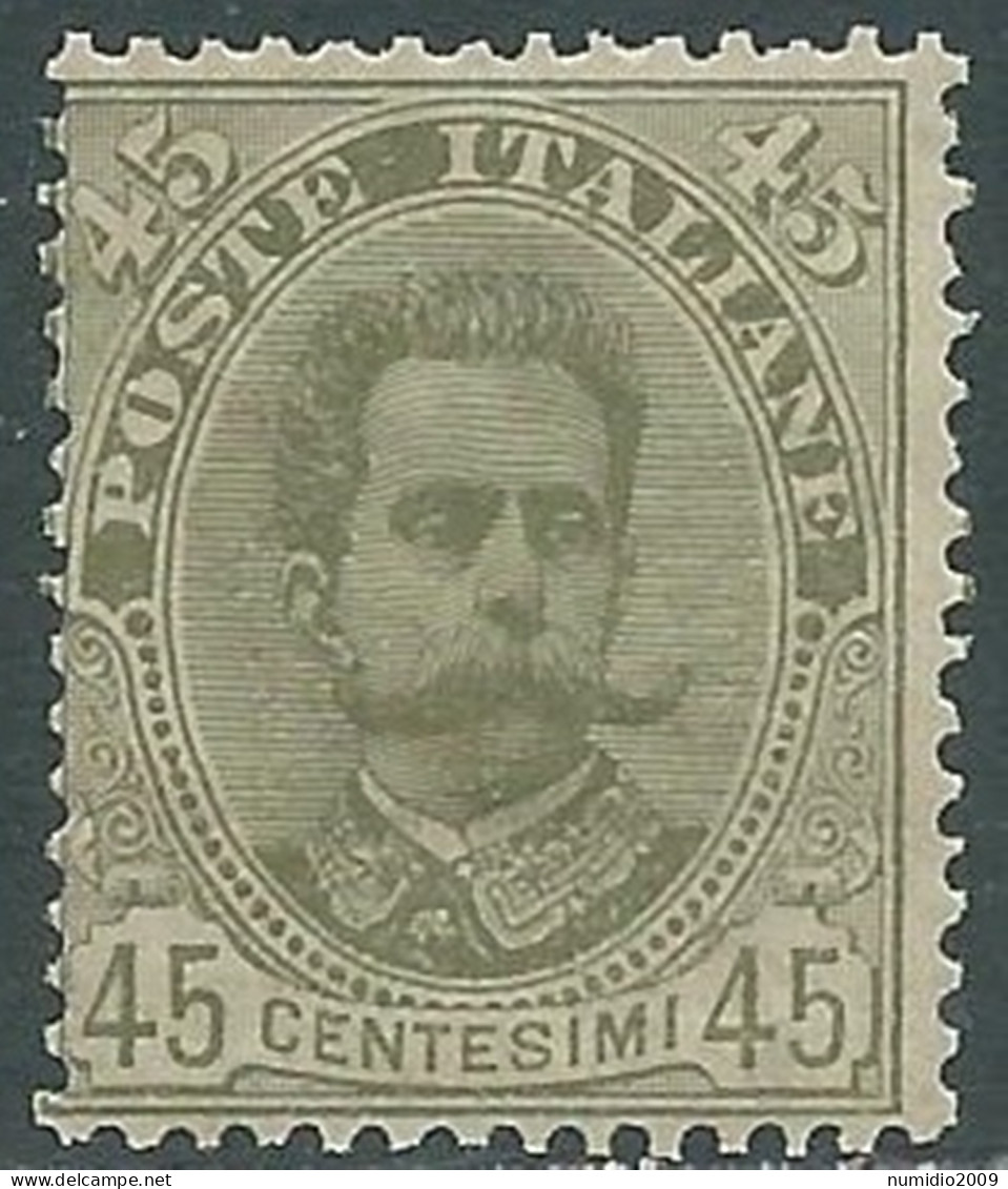 1891-96 REGNO UMBERTO I 45 CENT MNH ** - RB6 - Ongebruikt