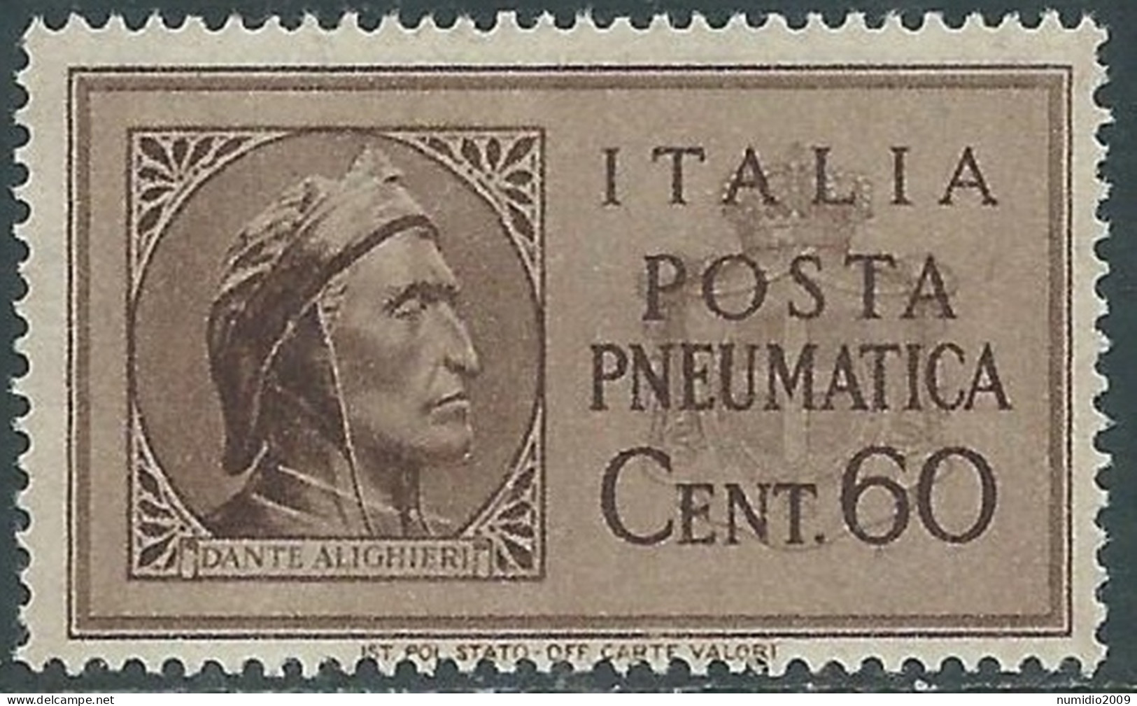 1945 LUOGOTENENZA POSTA PNEUMATICA 60 CENT MNH ** - RB9-5 - Neufs