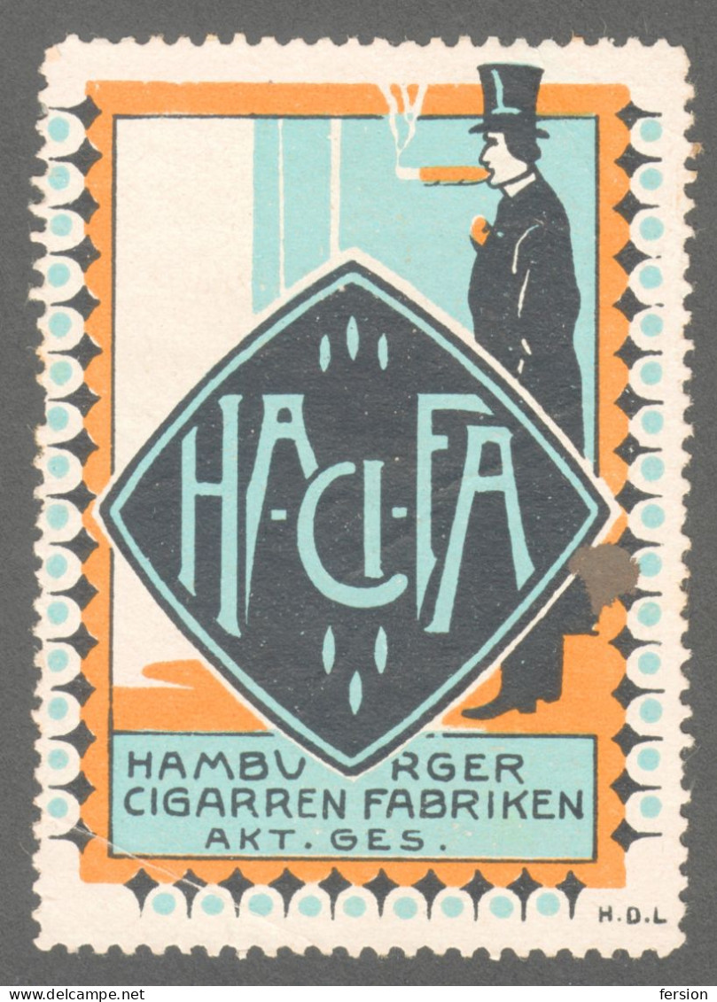 HACIFA GERMANY Hamburg Tobacco Cigarettes Cigarette FACTORY INDUSTRY Advertising Label Vignette Cinderella - Tabacco