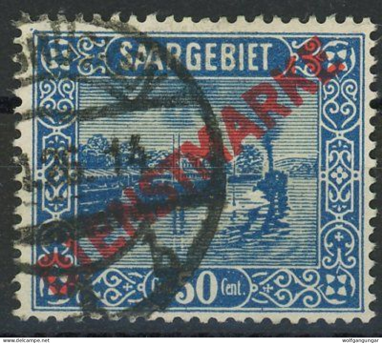 SAAR DIENSTMARKEN 1922 Michel Nummer 9I Gestempelt - Oficiales