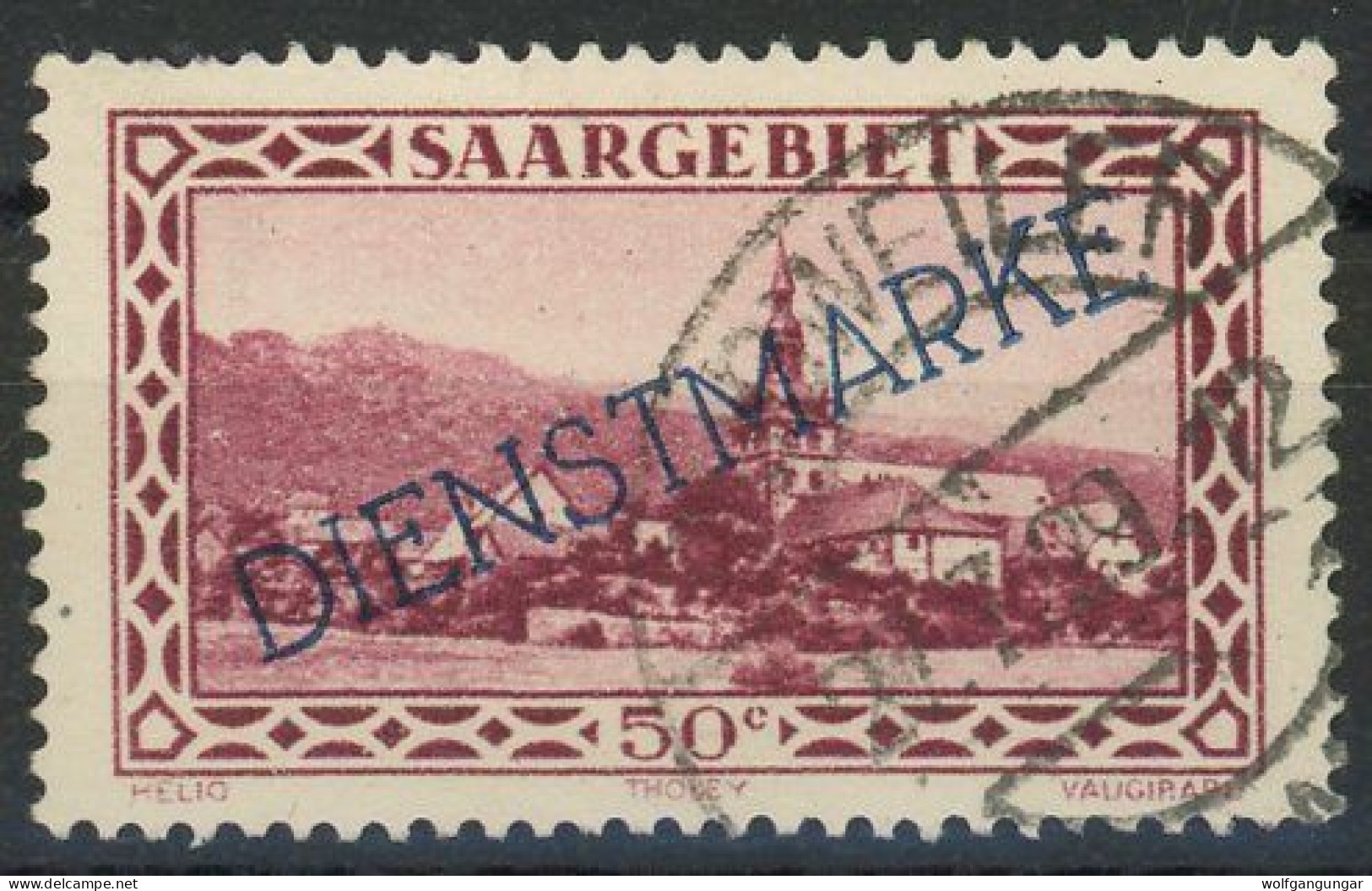 SAAR DIENSTMARKEN 1929/1934 Michel Nummer 28 Gestempelt - Dienstmarken