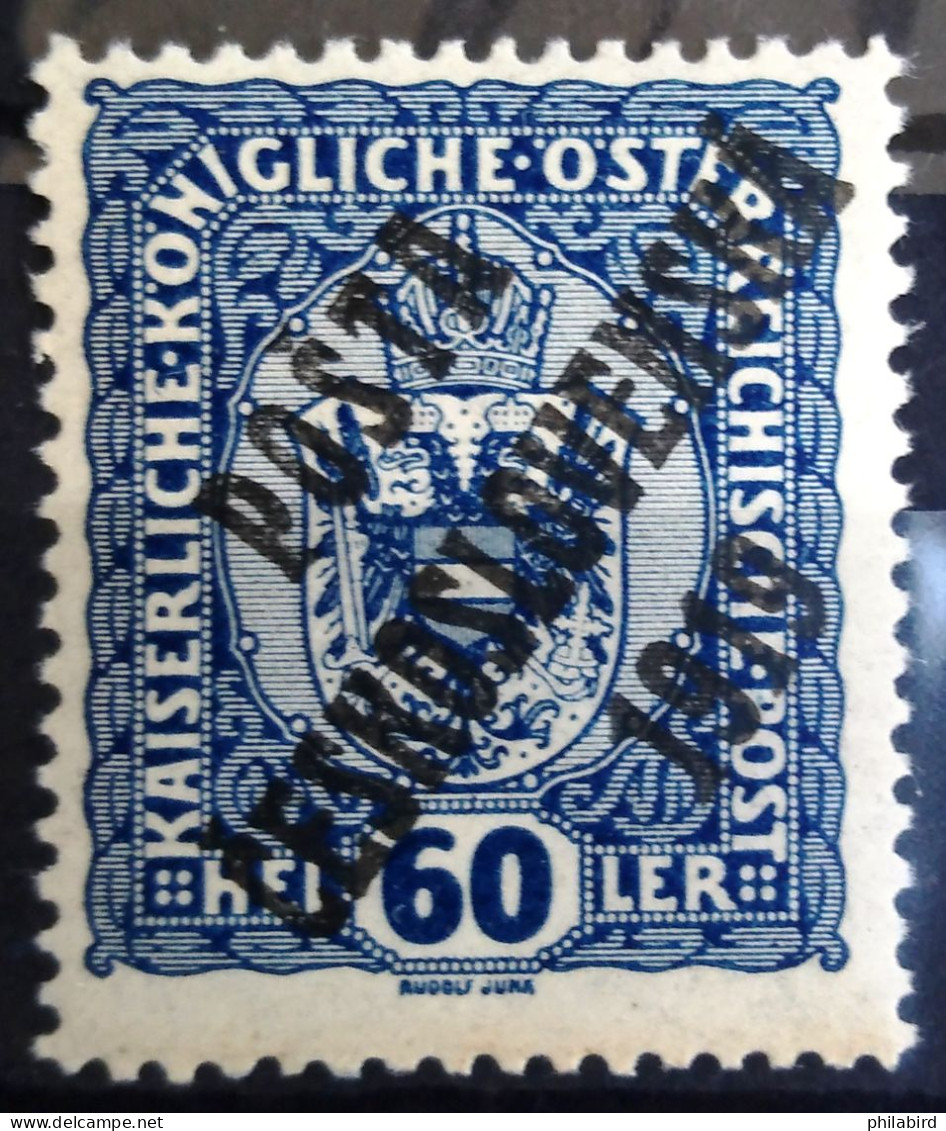 TCHECOSLOVAQUIE                          N° 54                               NEUF* - Unused Stamps